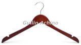 Wooden Clothes Hanger with Notches