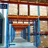 Blue Frame and Orange Beam Durable Industrial Warehouse Rack