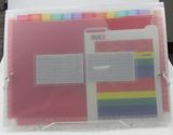 Cusomized Expanding File with Colorful Inner Pockets (E076)