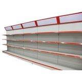 Single Supermarket Gondola Display Pegboard Shelf