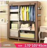 When The Quarter Wardrobe DIY Non-Woven Fold Portable Storage Cabinet (FW-21C)