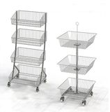 Factory Custom Retail Store Free Standing Wine Metal Wire Spray Can Display Rack for Candy