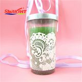 Glass Jar Candle in New Design with Metal Lid