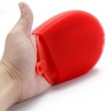 Wholesale FDA Non Stick Dish Pan Bowl Cup Blender Fruit Vegetable Silicone Kitchen Cleaning Washing Brush