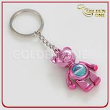 Custom Wholesale Lovely&Colorful Bear Metal Keyring