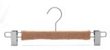 Linen Wrapper Hanger with Metal Trousers Clips (YLFBLN-03)
