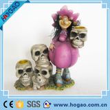 Resin Halloween Skeleton Spooky Tea Light Burner Holder