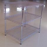 Adjustable Chrome Metal Exhibition Display Rack