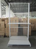 Wire Mesh Back Metal Steel Gondola Supermarket Display Shelf Rack