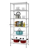 Indoor 6 Tier Light Duty Adjustable Kitchen Pantry Wire Steel Storage Rack Shelving Unit Organizer