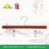 Wooden Pant Hanger with Adjustable Clips