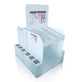 Point of Sale Corrugated Floor Display, Cardboard Standing Display Rack for Tools