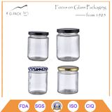 China Factory Sale Glass Jars with Lug Caps, Tin Lids
