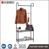 Modern Epoy Coated Black Steel Wire Garment Cloth Hanger Rack