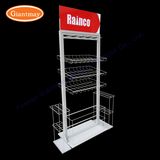 Wholesale Store Umbrella Metal Wire Holder Display Rack with Baskets