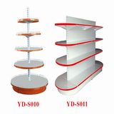 Supermarket Half Round Metal Gondola Display Shelf