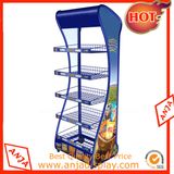 Metal Retail Gridwall Display Racks Floor Display Stand for Store