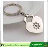 Custom Heart Lock Shape Metal Keychain with Your Logo