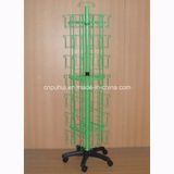 Floor Standing Steel Wire Card Revolving Display Rack (PHY2021)