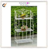 Folding Decorative 3-Tiers Wrought Iron Storage Shelf