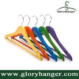 2016 Hot Sale Colorful Wooden Coat Hanger, Shirt Hanger