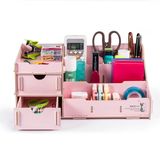 DIY Wooden Desk Organizer with Drawers and Multi Dividers D9122