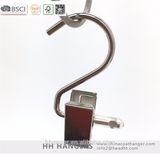 Wholesale Chrome with Black PVC-Coated Metal Clips Shoes Pants Hanger