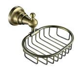 Sanitary Ware Antique Brass Single Wall Mounted Soap Basket