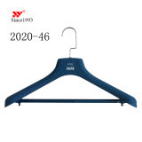 Wholesale Custom ABS Men Fashion Display Rubberized Suit Hangers