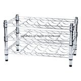 DIY Mini Chrome Metal Wine Bottle Rack, NSF Apprvoal