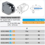 Good Quality Zinc Alloy Stainless Steel Glass Holder (GC02.00/01)