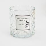 Hot Sell Square Embassment Transparent Glass Candle Cup