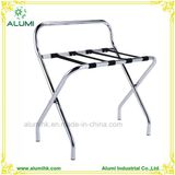 Metal Luggage Rack with Silver Chrome for Hotel