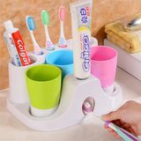 Toothbrush Holder, Plastic Toothpaste Squeezer