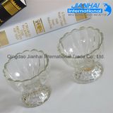 Clear Glass Milkshake Ice Cream Glass Cups with Heart Shape