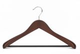 Wooden Suit Hanger with Non Slip Tube