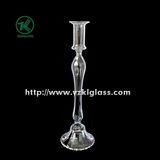 Glass Candle Holder for Table Ware with Single Post (DIA 9.5*34)