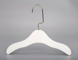 Small Pure White Wooden Children Hangers for Clothes