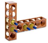 Free Standing Bamboo Wine Storage Rack