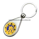 Customized Metal Keychain with Epoxy Dome Logo