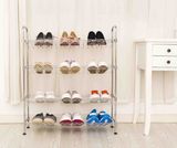 China Supplier Best Price Chrome Plated Metal Shoe Rack Cabinet for Home Use