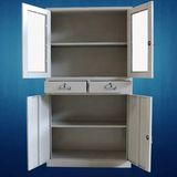 4 Layers 4-Door File Storage Cabinet Steel Wardrobe Cabinet/Shelf