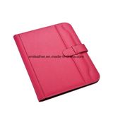 Custom Women Conference Folder Portfolio Leather Compendium with Calculator