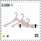 White Color Wooden Clothes Hanger for Suit Coat Hanger