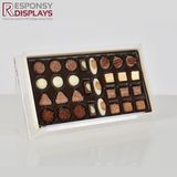 Counter Table Food Display Acrylic Chocolate Display Rack with Lid