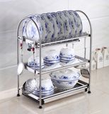 3 Tires Mrtal Kitchen Housware Storage Dish Rack