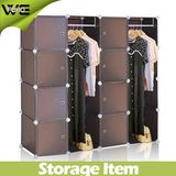 DIY Customized Plastic Storage Products Bedroom Furniture Wardrobe (FH-AL0050-8)