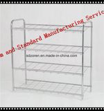 4tier Chrome Shoe Rack with Mesh