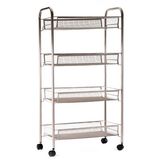 4 Layers Wire Shelf with Basket