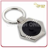 Promotional Cheap Blank Shiny Nickel Metal Keyring